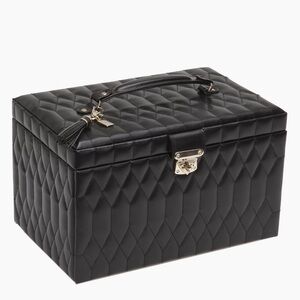 Wolf Caroline Large Leather Jewelry Case